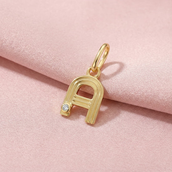Initials charm pendant A