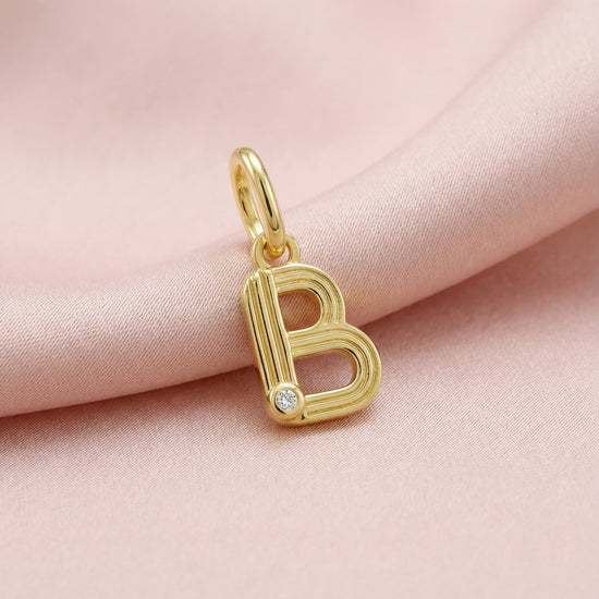 Initials charm pendant B