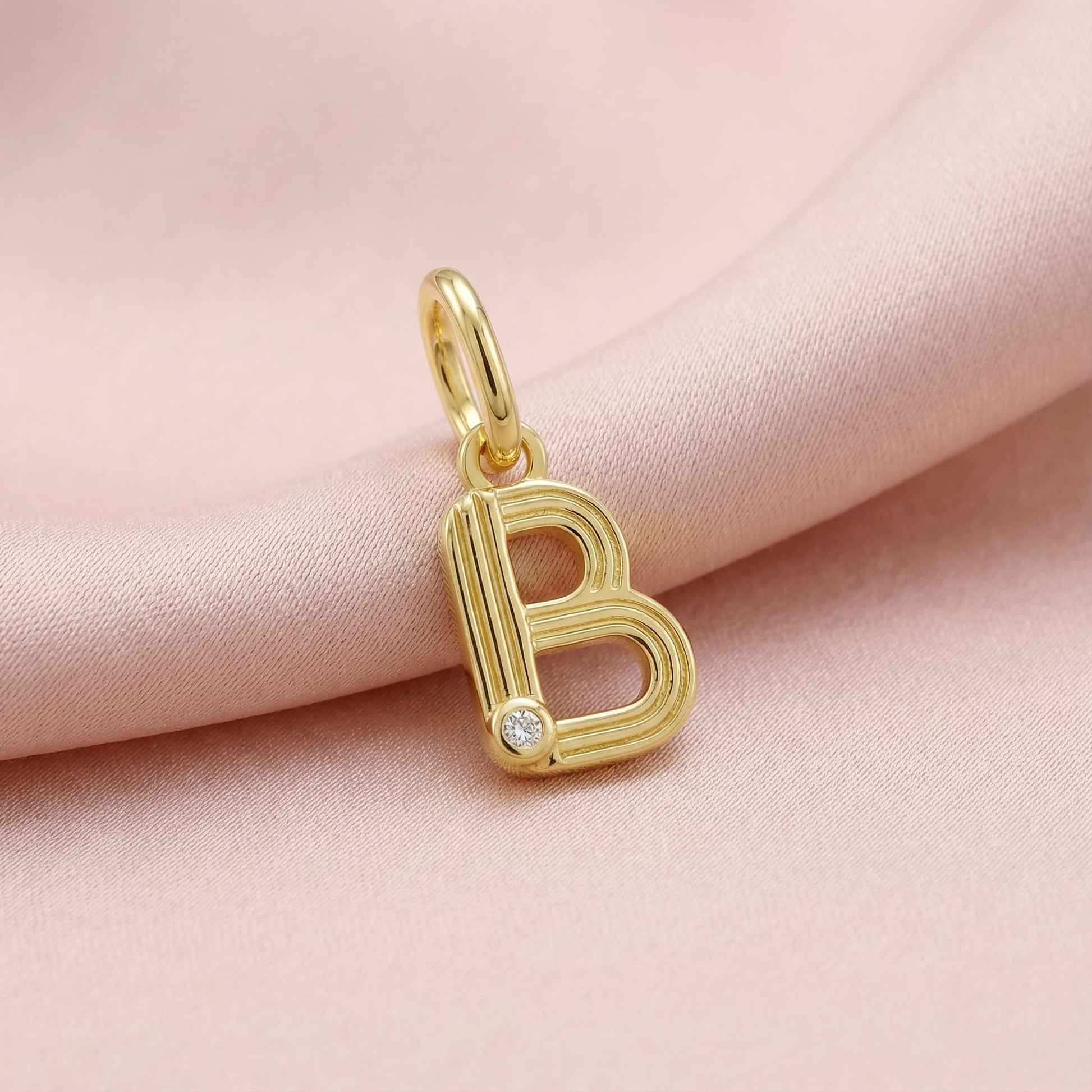 Initials charm pendant B