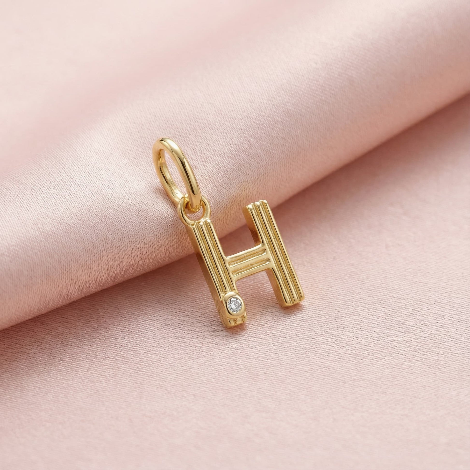 Initials charm pendant H