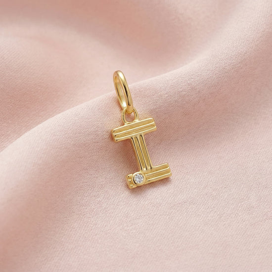 Initials charm pendant I