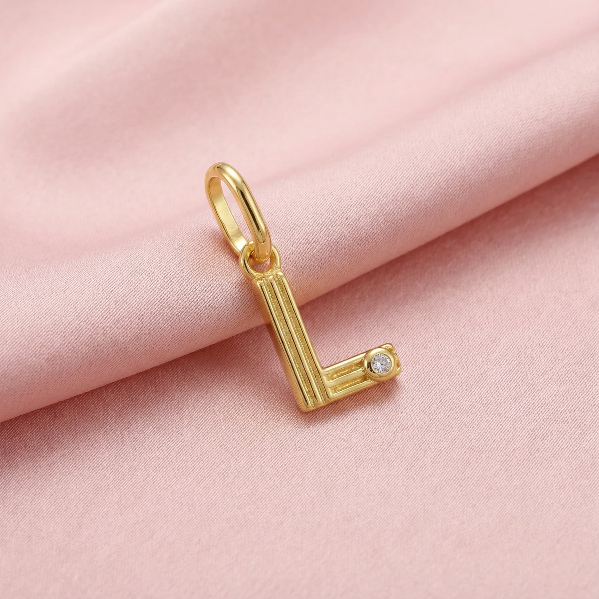Initials charm pendant L