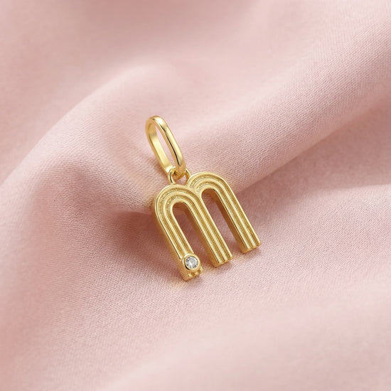 Initials charm pendant M