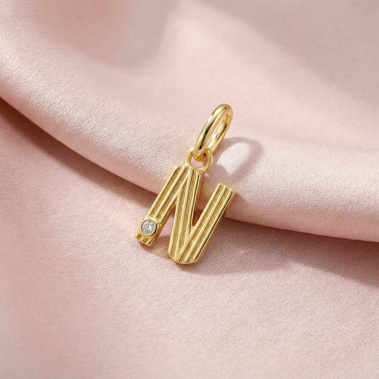 Initials charm pendant N