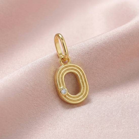 Initials charm pendant O