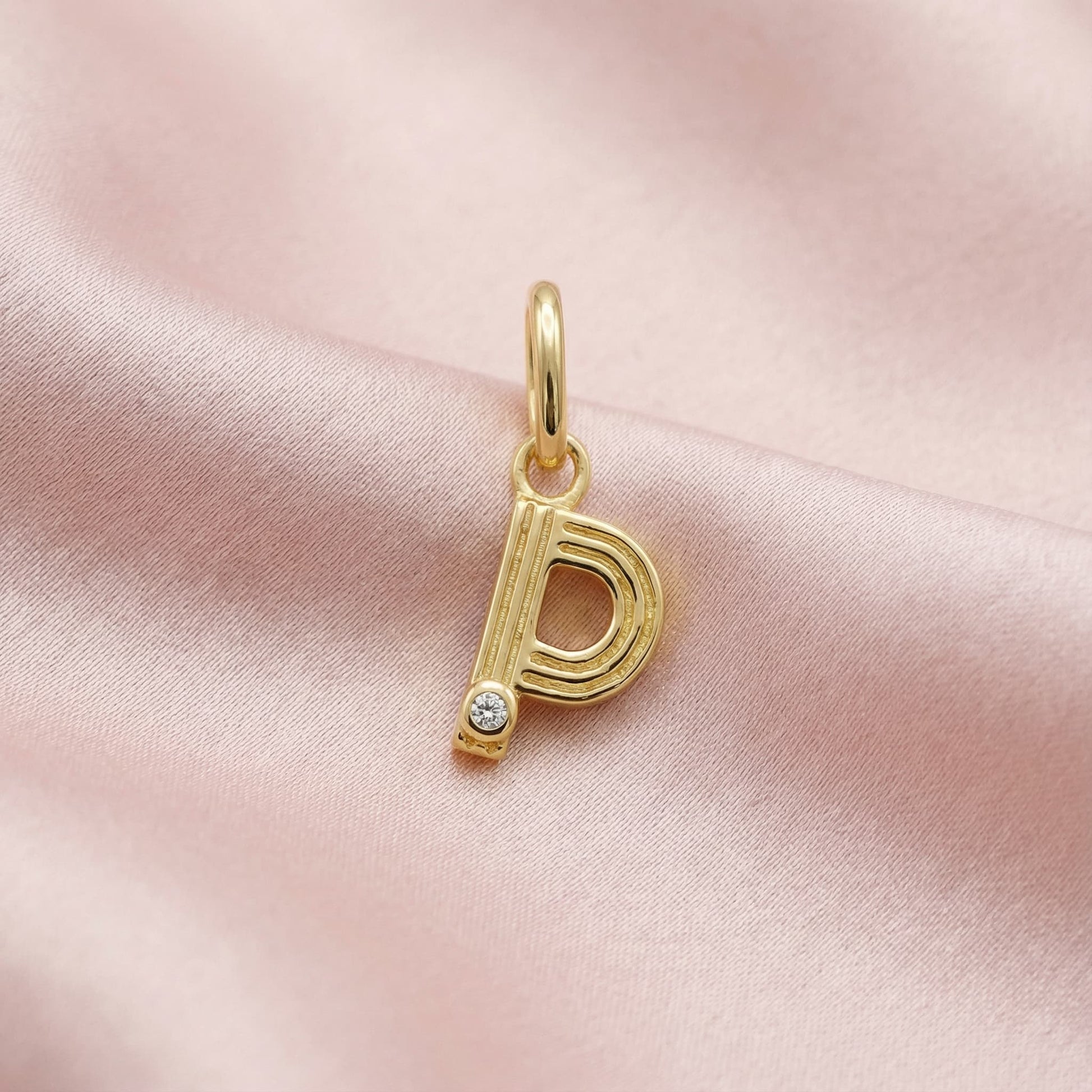 Initials charm pendant P