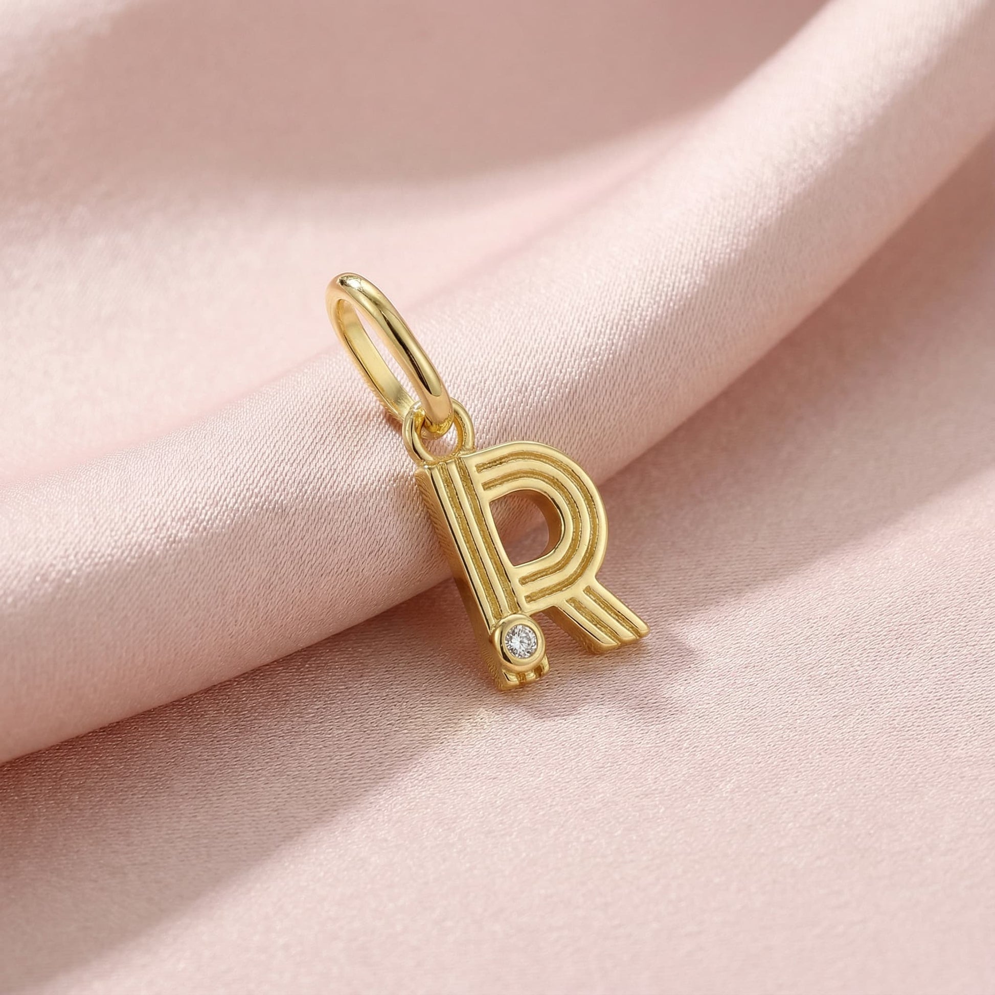 Initials charm pendant R