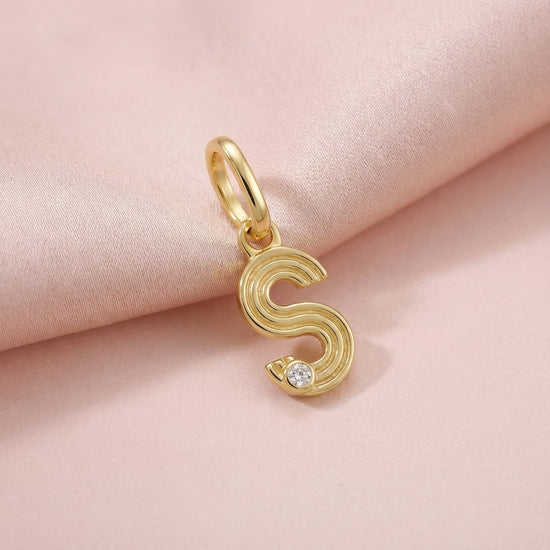 Initials charm pendant S
