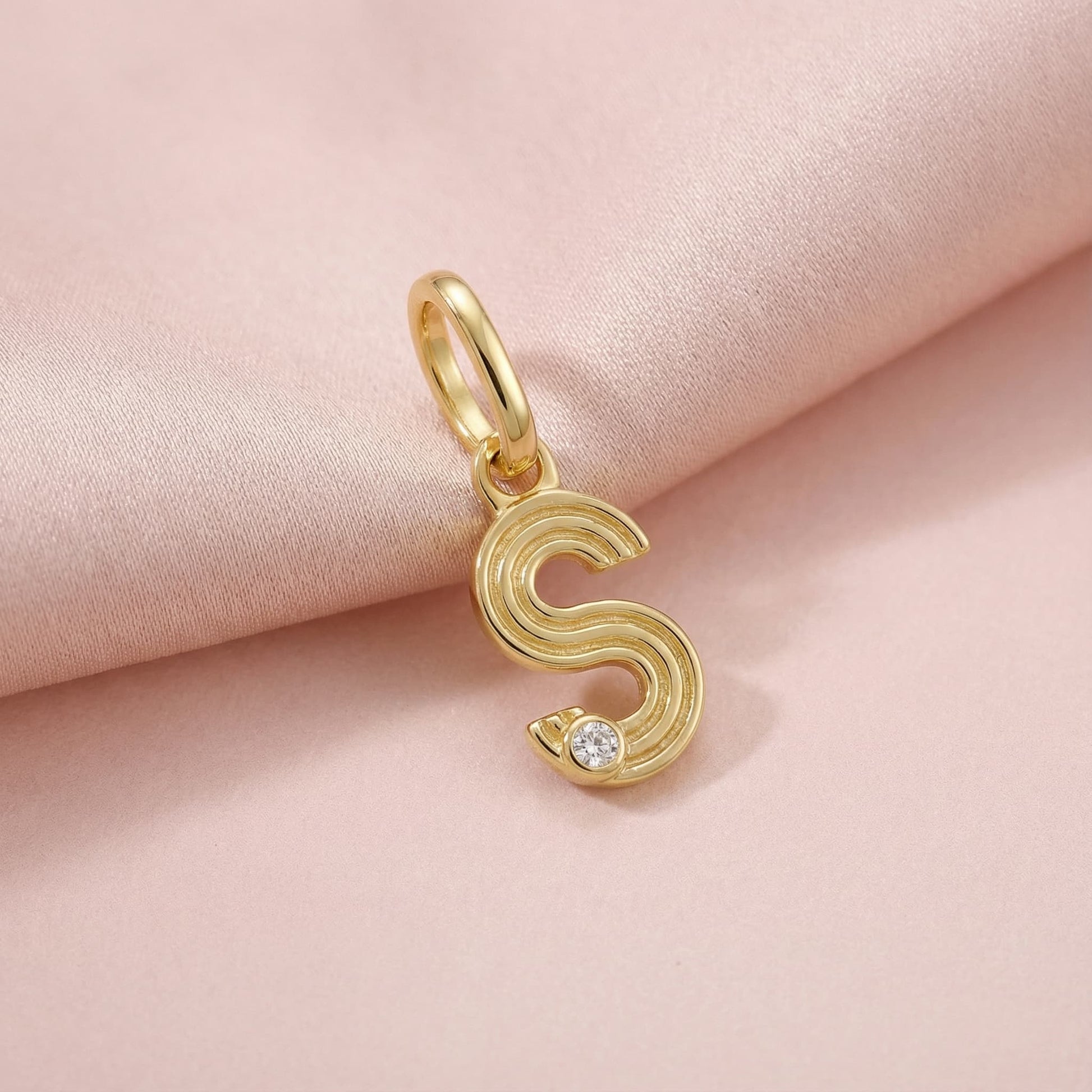 Initials charm pendant S