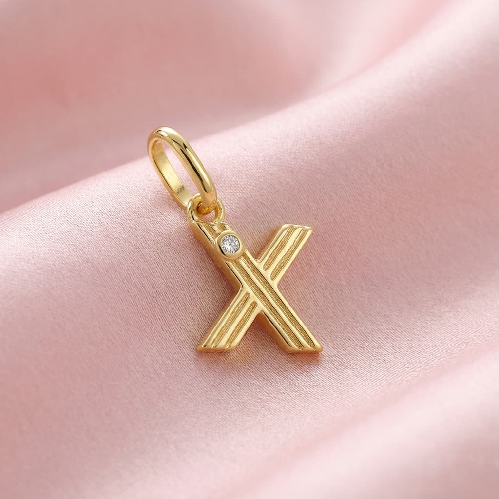 Initials charm pendant X