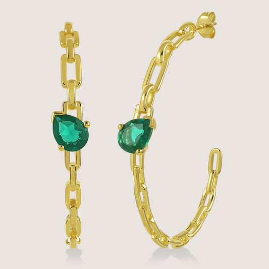 KiraKira Bold Hoops –  highlighting its festive sparkle and glamour, part of Nishani’s KiraKira Collection.