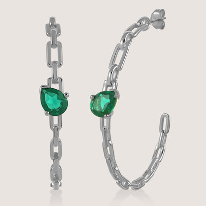 KiraKira Bold Hoops –  highlighting its festive sparkle and glamour, part of Nishani’s KiraKira Collection.