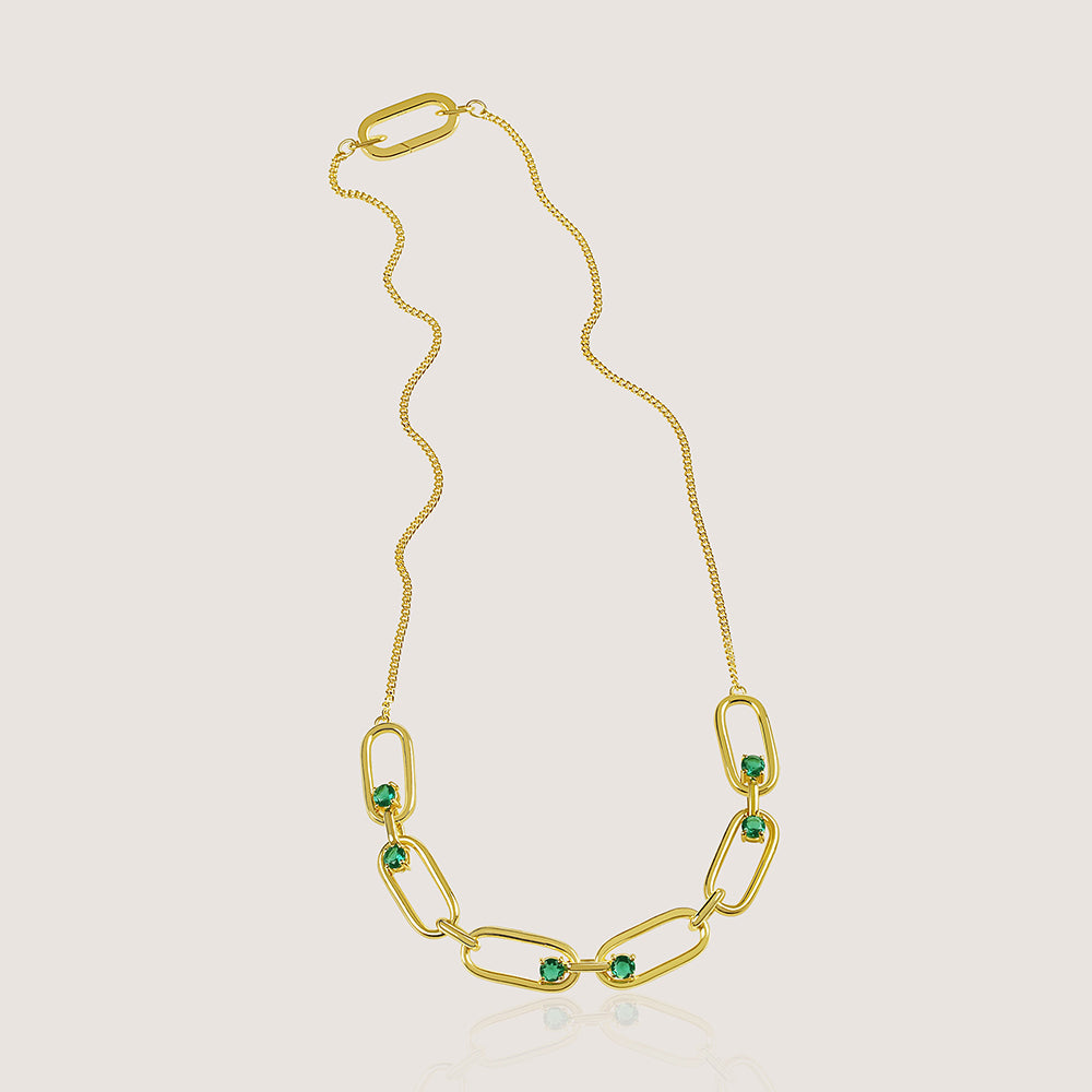 KiraKira Necklace –  highlighting its festive sparkle and glamour, part of Nishani’s KiraKira Collection.