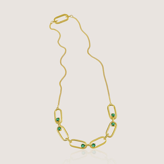 KiraKira Necklace –  highlighting its festive sparkle and glamour, part of Nishani’s KiraKira Collection.