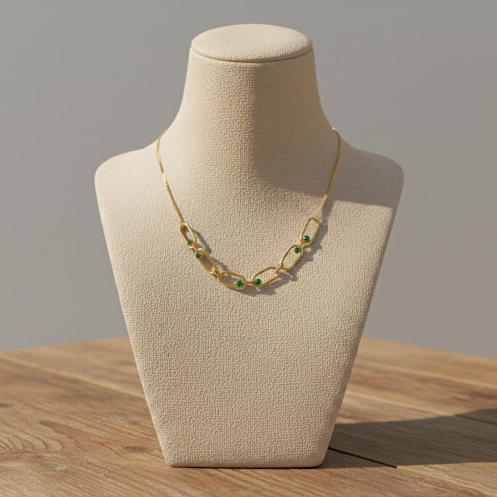 KiraKira Necklace –  highlighting its festive sparkle and glamour, part of Nishani’s KiraKira Collection.