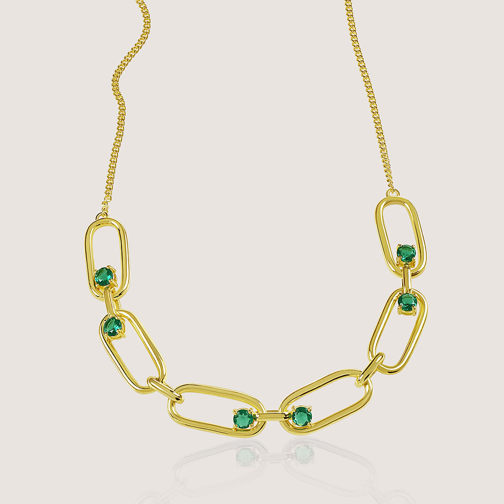 KiraKira Necklace –  highlighting its festive sparkle and glamour, part of Nishani’s KiraKira Collection.