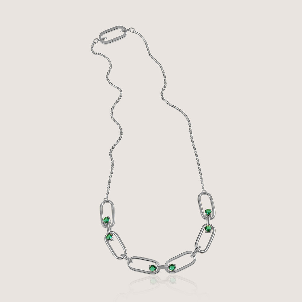 KiraKira Necklace –  highlighting its festive sparkle and glamour, part of Nishani’s KiraKira Collection.