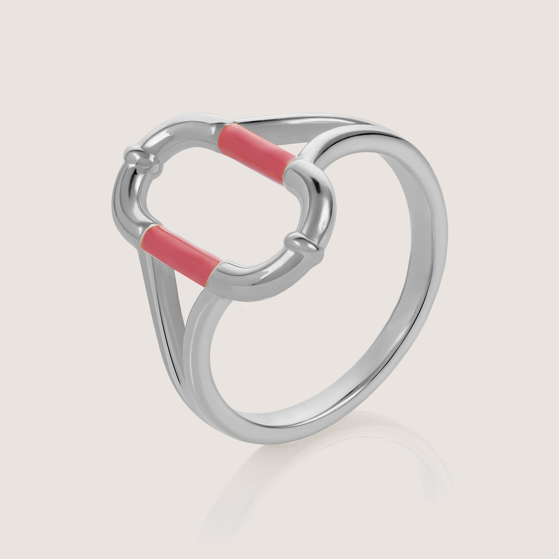 Mankai Open Link Ring – highlighting its vibrant enamel artistry and playful energy, part of Nishani’s Mankai Collection.