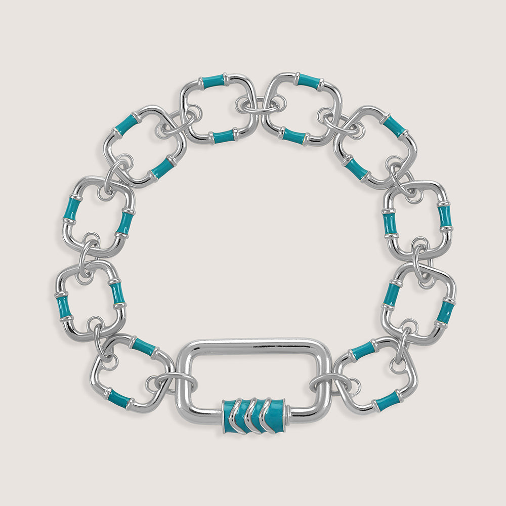 Mankai Statement Bracelet –  highlighting its vibrant enamel artistry and playful energy, part of Nishani’s Mankai Collection.