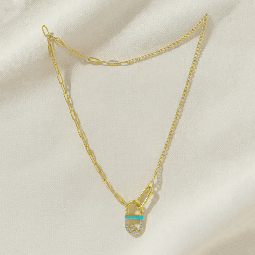 Mankai Statement Necklace –  highlighting its vibrant enamel artistry and playful energy, part of Nishani’s Mankai Collection.