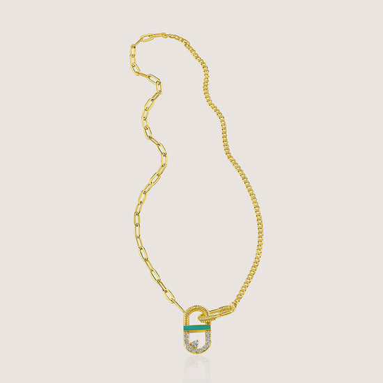 Mankai Statement Necklace –  highlighting its vibrant enamel artistry and playful energy, part of Nishani’s Mankai Collection.