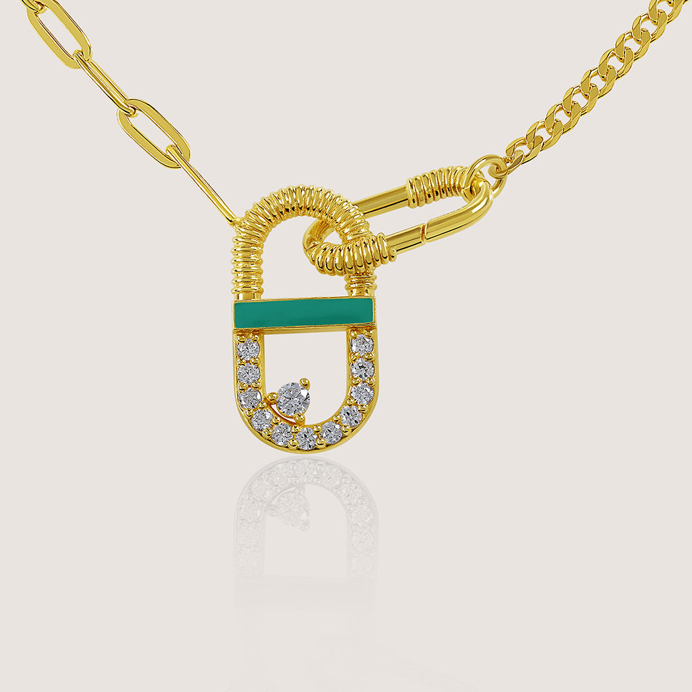 Mankai Statement Necklace –  highlighting its vibrant enamel artistry and playful energy, part of Nishani’s Mankai Collection.