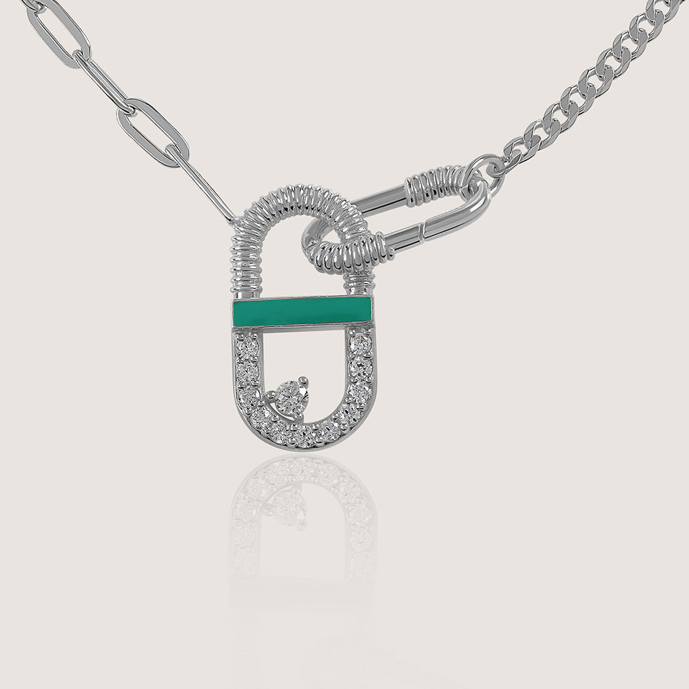 Mankai Statement Necklace –  highlighting its vibrant enamel artistry and playful energy, part of Nishani’s Mankai Collection.