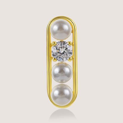 Mizuki Pearl Studs –  highlighting its pearl elegance and sophisticated charm, part of Nishani’s Mizuki Collection.