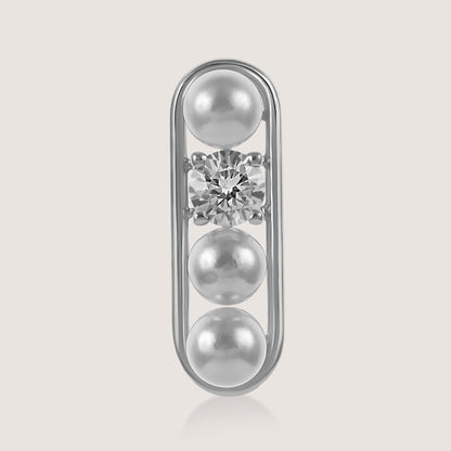 Mizuki Pearl Studs –  highlighting its pearl elegance and sophisticated charm, part of Nishani’s Mizuki Collection.