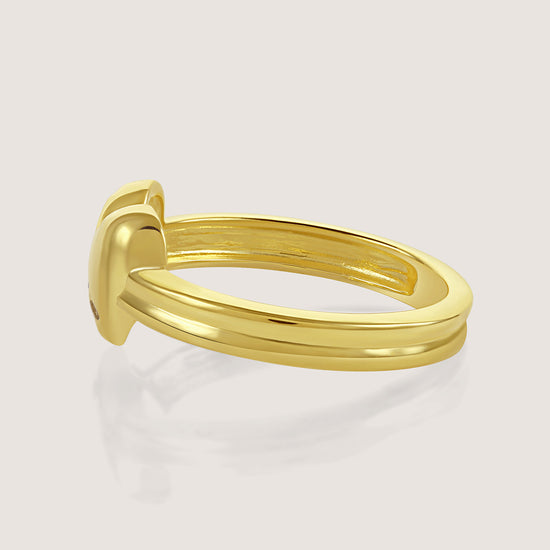 Multi-Colour Heart Ring – front angle highlighting its romantic, youthful, and elevated design from Nishani’s Heart Collection.