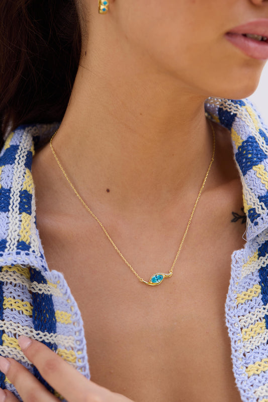 Natsumi wave necklace