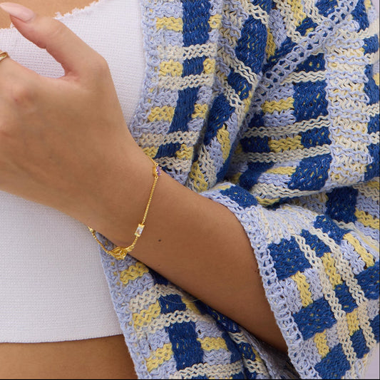 Natsumi Multi Stone Slider Bracelet