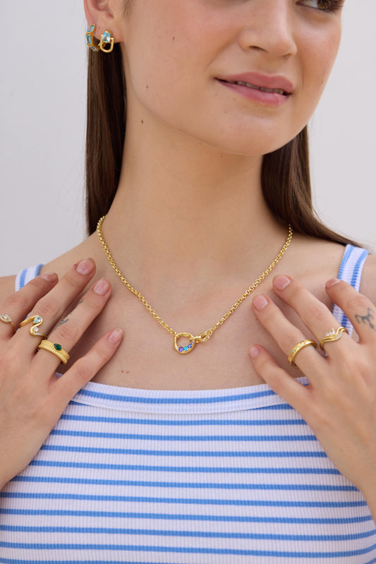 Natsumi Circle Charm Necklace