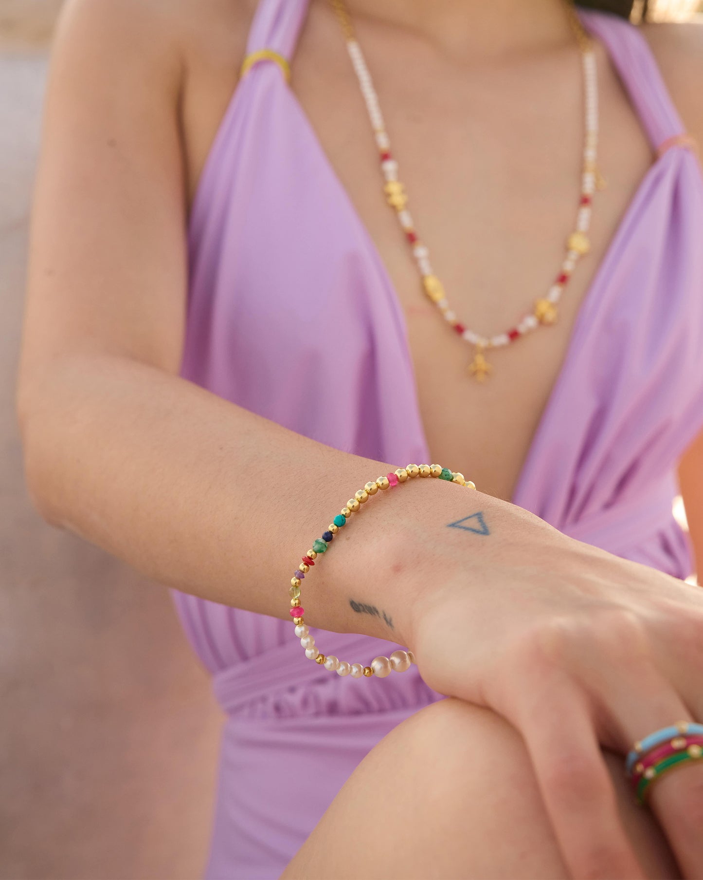 Enishi Pearl Beaded Bracelet
