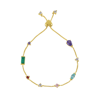 Multi-Color Heart Bracelet