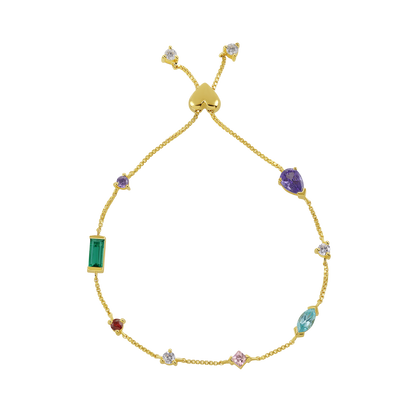 Multi-Color Heart Bracelet