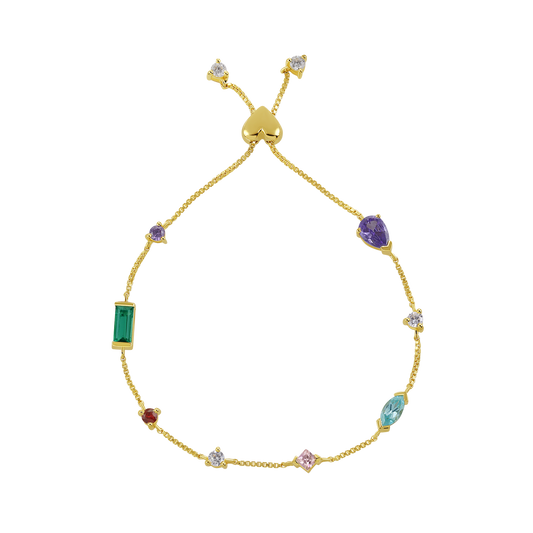 Multi-Color Heart Bracelet