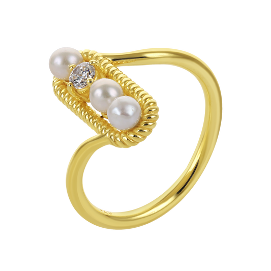 Mizuki Pearl Link Ring