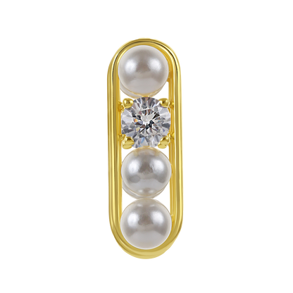 Mizuki Pearl Link Studs