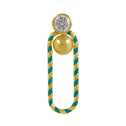 Mankai Link Drop Earrings