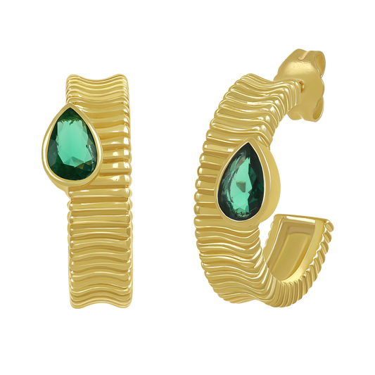 Natsumi Textured Hoops