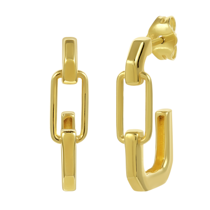 Ukiyo Link Hoop Earrings