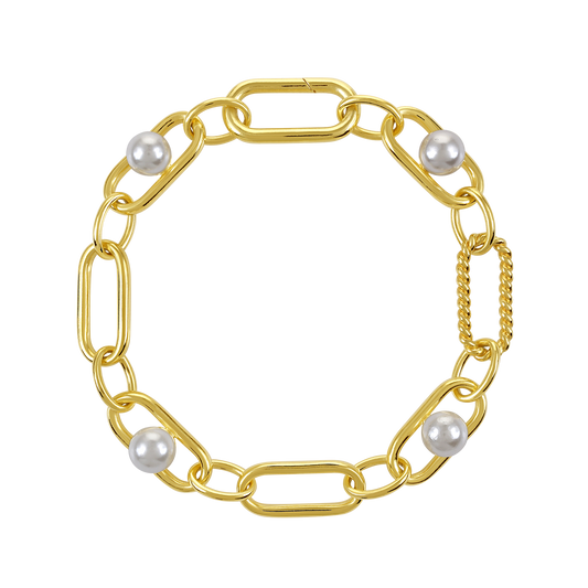 Mizuki Pearl Link Bracelet