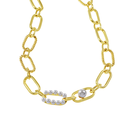 Mizuki Pearl Statement Choker Necklace