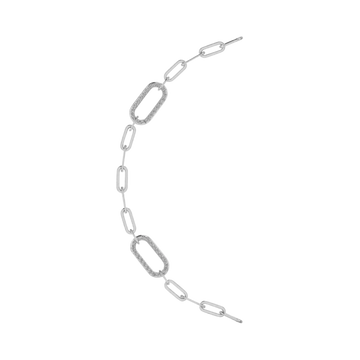 Italian Paperclip CZ Chain