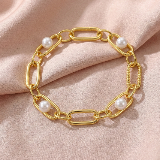 Mizuki Pearl Link Bracelet