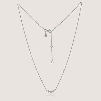 Ukiyo Ball Necklace — a minimal, rhodium-plated 925 silver design crafted for everyday wear from Nishani’s Ukiyo collection. 