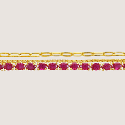 White Background - Close-up of KiraKira Layered Bracelet | 925 Silver Gold & Rhodium-Plated from Nishani’s Kira Kira festive collection — handcrafted bracelet in gold-plated 925 silver.