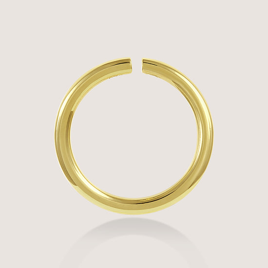 White Background - Side of Ukiyo Wrap Around Studs — a minimal, gold-plated 925 silver design crafted for everyday wear from Nishani’s Ukiyo collection.