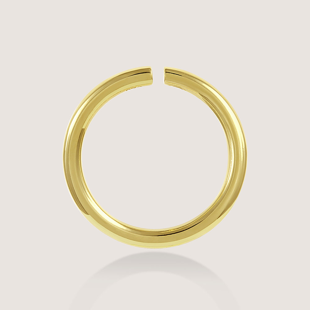 White Background - Side of Ukiyo Wrap Around Studs — a minimal, gold-plated 925 silver design crafted for everyday wear from Nishani’s Ukiyo collection.